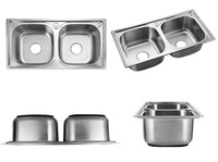 kitchen sink double bowls