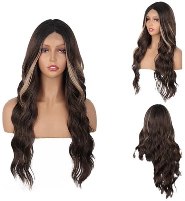 semi human hair wig 4x1 lace water wave