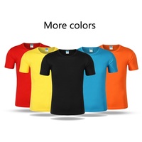 Men's T-shirt round neck short sleeves plain color
