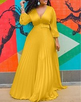 high waist chiffon long dress