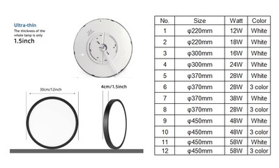ultra thin ceiling lamps