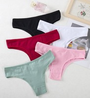 cotton panties lady striped thong neat04