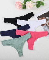 cotton panties sexy lady striped thong neat07