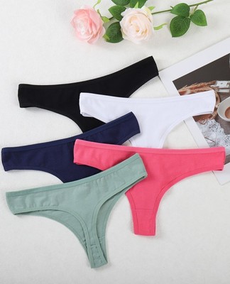cotton panties sexy lady striped thong neat07