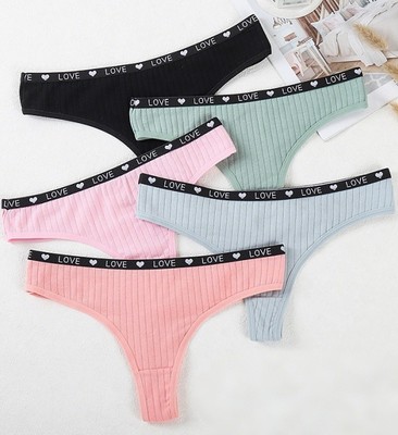cotton panties ribbed lady thong love13