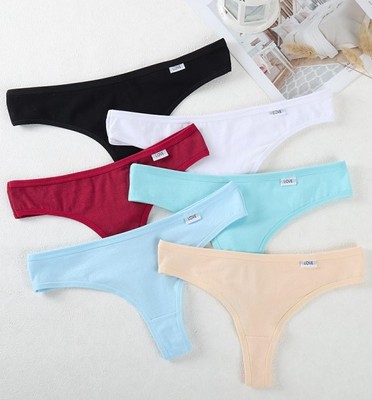 cotton panties sexy lady striped thong love09