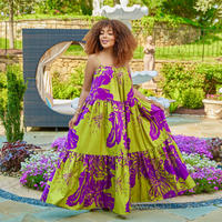 loose waist elegant long dress