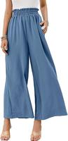 loose waist wide leg pant
