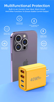 40W 2USB+2PD fast charging adapter