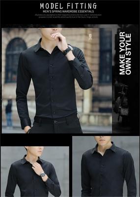 men's long sleeve shirt business style