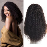 100% human hair wig jerry curly 13X4 lace frontal