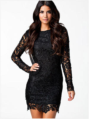 lace chiffon dress