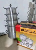 5pcs aluminum cookware set apple shaped