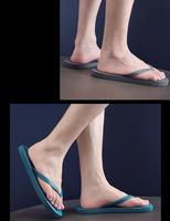 men's slippers flip flop open toe simple style