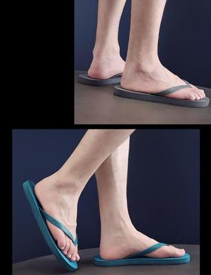men's slippers flip flop open toe simple style