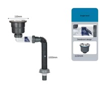 kitchen sink drainage single bowl
