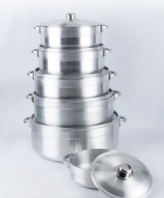 6pcs aluminum cookware set big size