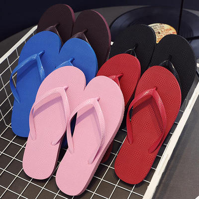 women's slippers flip flop open toe simple style