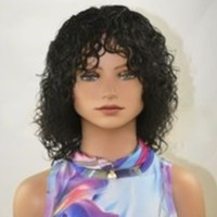 100% human hair wig Pixie cut short curly