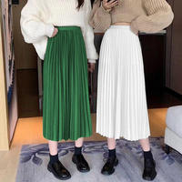 ladies pleated skirt A-line