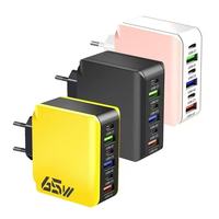 65W 3USB+3PD fast charging adapter