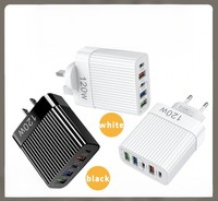 120W 3USB+2PD fast charger adapter