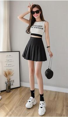girls pleated skirt short