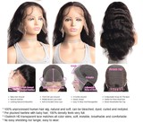 100% human hair wig bodywave 13x4 lace frontal