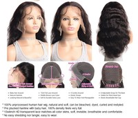 100% human hair wig bodywave 13x4 lace frontal