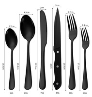 tableware 24cs set with steak knife